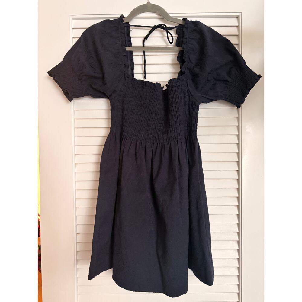 Hill House Home Athena Nap Dress Blue Size XS Pre-Owned Excellent - Picture 2 of 2